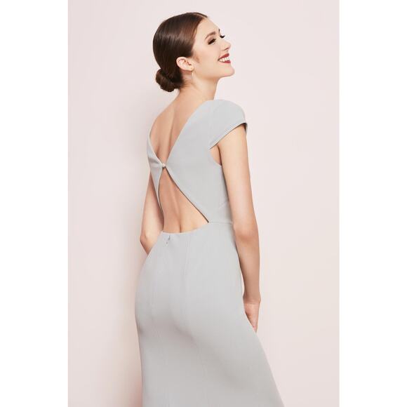 WATTERS Bridesmaid Formal Wedding Black Open Back Parker Maxi Gown Size 12 - Picture 2 of 13